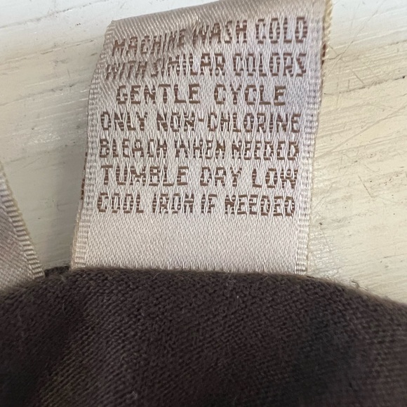 Baxter & Wells women’s top. Petite large. Brown & white. - Picture 2 of 5